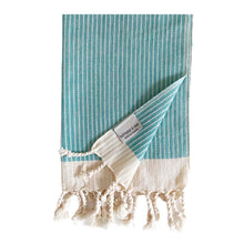 Load image into Gallery viewer, White Stripe Weave Hand Towels