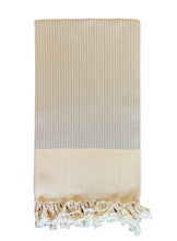 Load image into Gallery viewer, White Stripe Weave Towels
