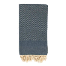 Load image into Gallery viewer, Tweed Weave Towel - Blue
